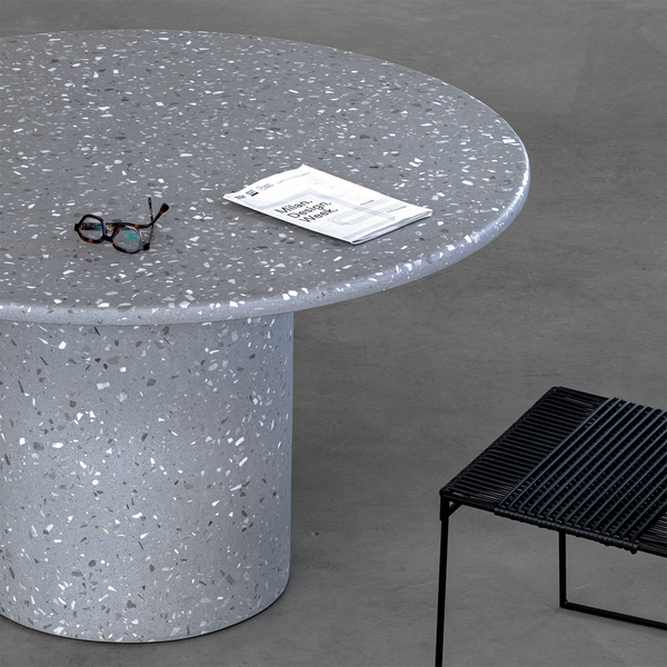 Mesa Bouman Solo | Tampo Concreto & Granilite | Base Concreto & Granilite