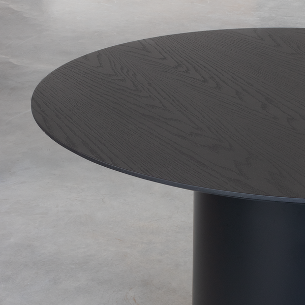 Mesa Bouman Solo | Tampo Madeira | Base Aço