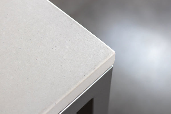 Mesa Hertz Quadrada | Tampo Concreto e Granilite