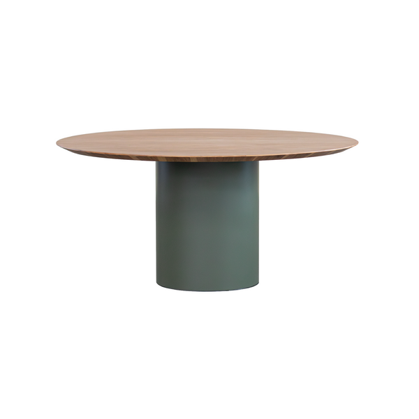 Mesa Bouman Solo | Tampo Madeira | Base Aço