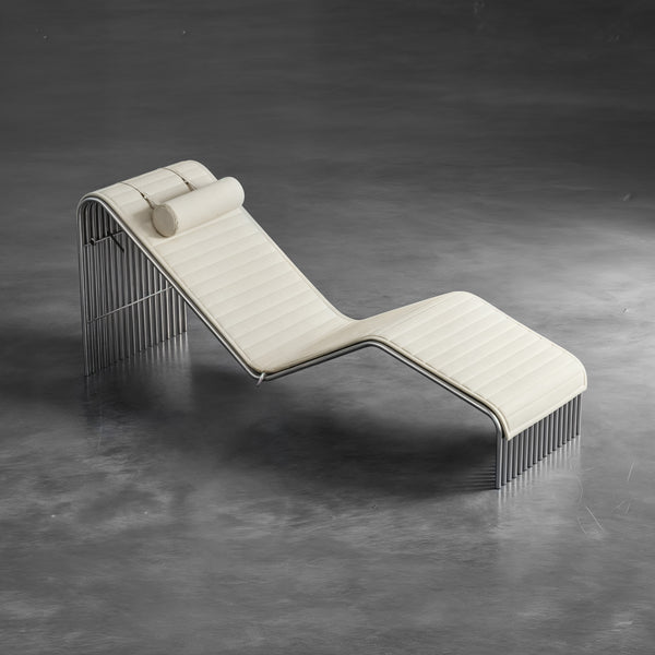 Espreguiçadeira Zeta INOX com Capa estofada