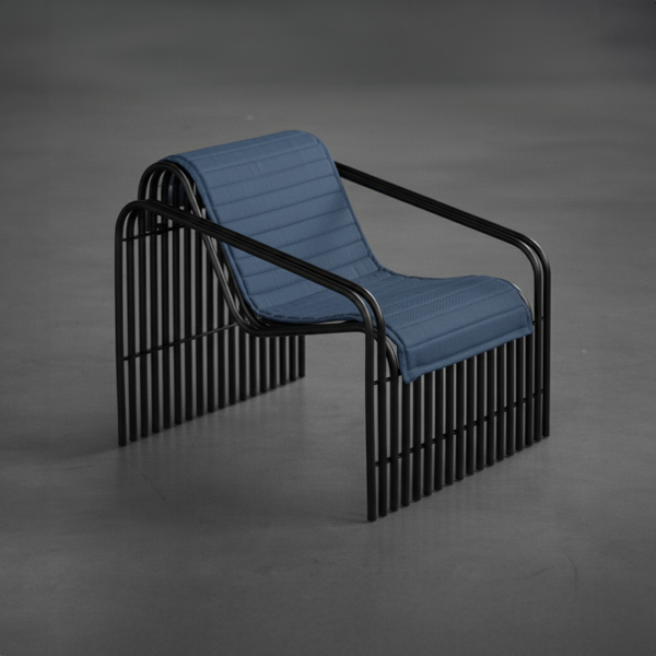 Poltrona Cosseno INOX com Capa estofada
