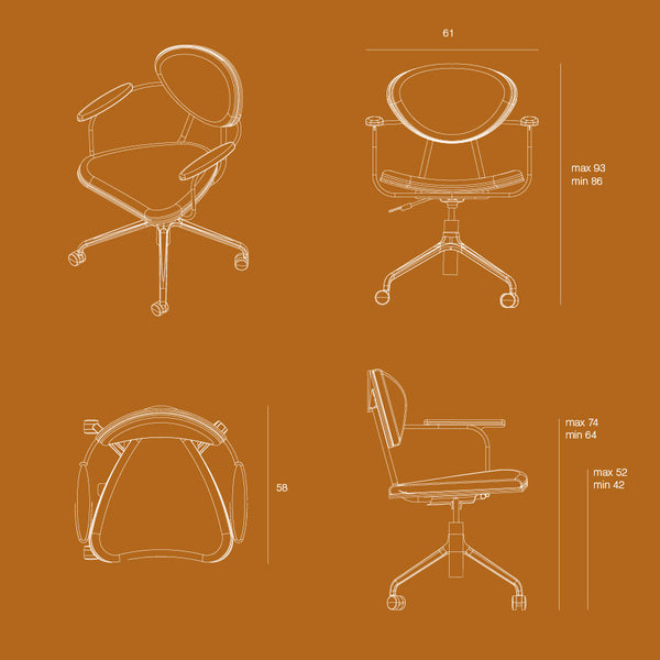 Cadeira Andorinha Office - MEZAS