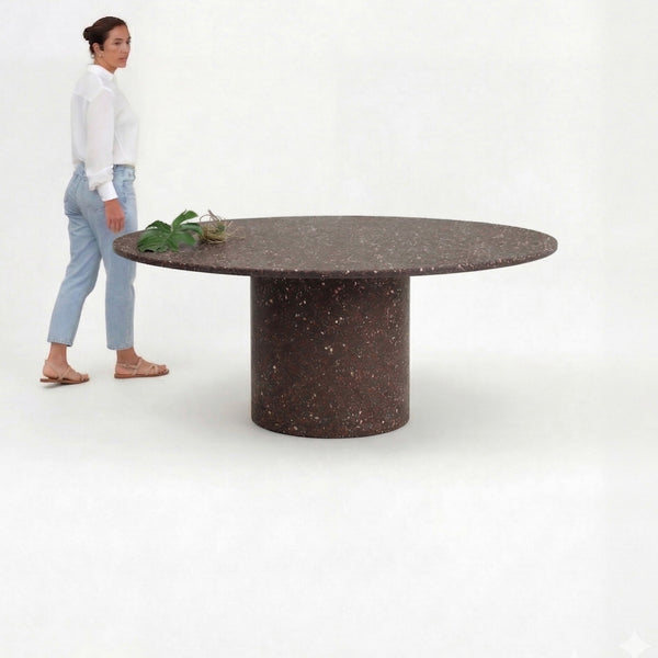 Mesa Bouman Solo | Tampo Concreto & Granilite | Base Concreto & Granilite | Área Externa