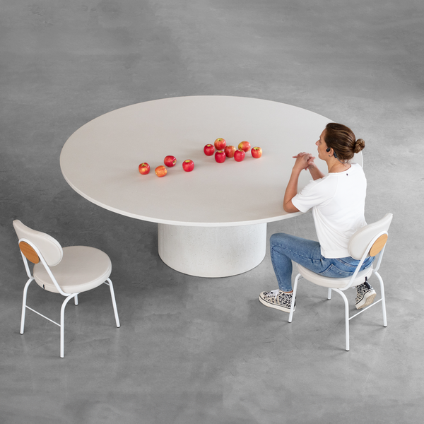 Mesa Bouman Solo | Tampo Concreto & Granilite | Base Concreto & Granilite