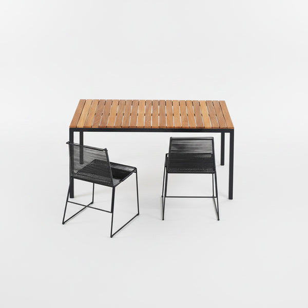 Mesa Hertz Retangular | Madeira Ripada | Área Externa