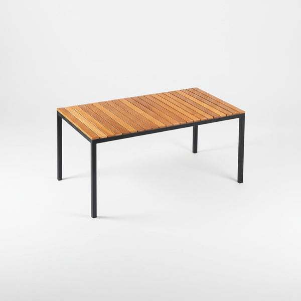 Mesa Hertz Retangular | Madeira Ripada | Área Externa